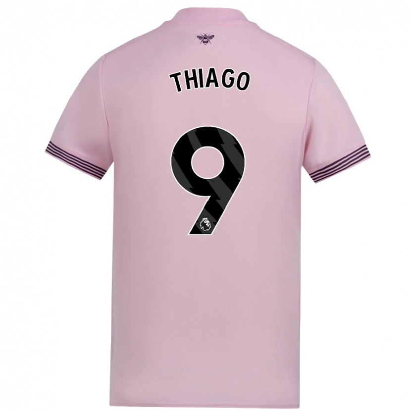 Danxen Heren Igor Thiago #9 Roze Uitshirt Uittenue 2024/25 T-Shirt