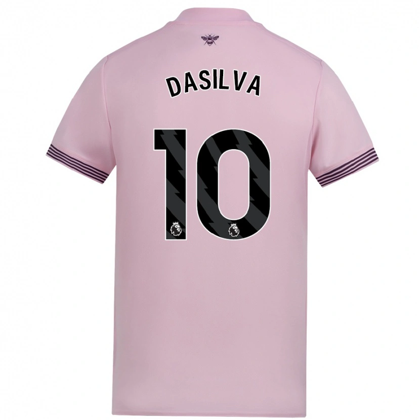 Danxen Heren Josh Dasilva #10 Roze Uitshirt Uittenue 2024/25 T-Shirt