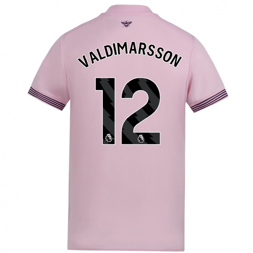 Danxen Heren Hákon Rafn Valdimarsson #12 Roze Uitshirt Uittenue 2024/25 T-Shirt