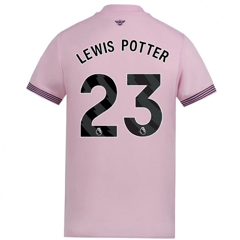 Danxen Heren Keane Lewis-Potter #23 Roze Uitshirt Uittenue 2024/25 T-Shirt