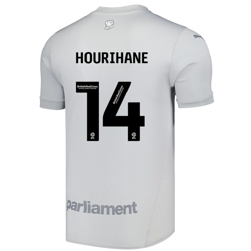 Danxen Heren Conor Hourihane #14 Zilvergrijs Uitshirt Uittenue 2024/25 T-Shirt
