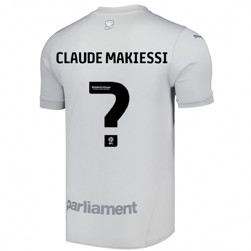 Danxen Heren Jean Claude Makiessi #0 Zilvergrijs Uitshirt Uittenue 2024/25 T-Shirt