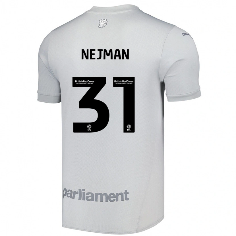 Danxen Heren Harrison Nejman #31 Zilvergrijs Uitshirt Uittenue 2024/25 T-Shirt