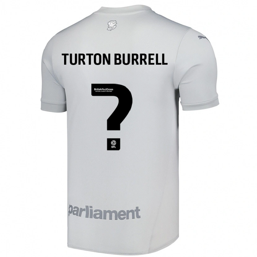 Danxen Heren Melissa Turton-Burrell #0 Zilvergrijs Uitshirt Uittenue 2024/25 T-Shirt