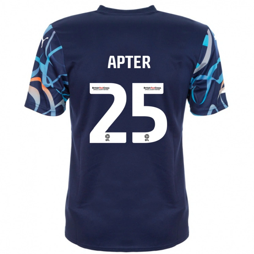 Danxen Heren Rob Apter #25 Marineblauw Uitshirt Uittenue 2024/25 T-Shirt