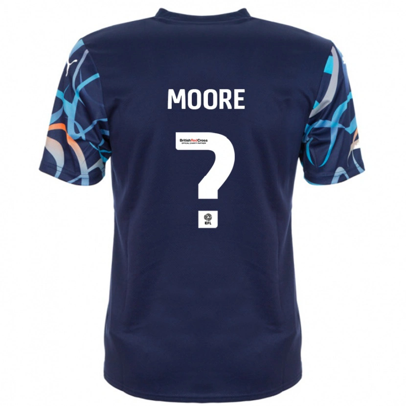 Danxen Heren Rhiana Moore #0 Marineblauw Uitshirt Uittenue 2024/25 T-Shirt