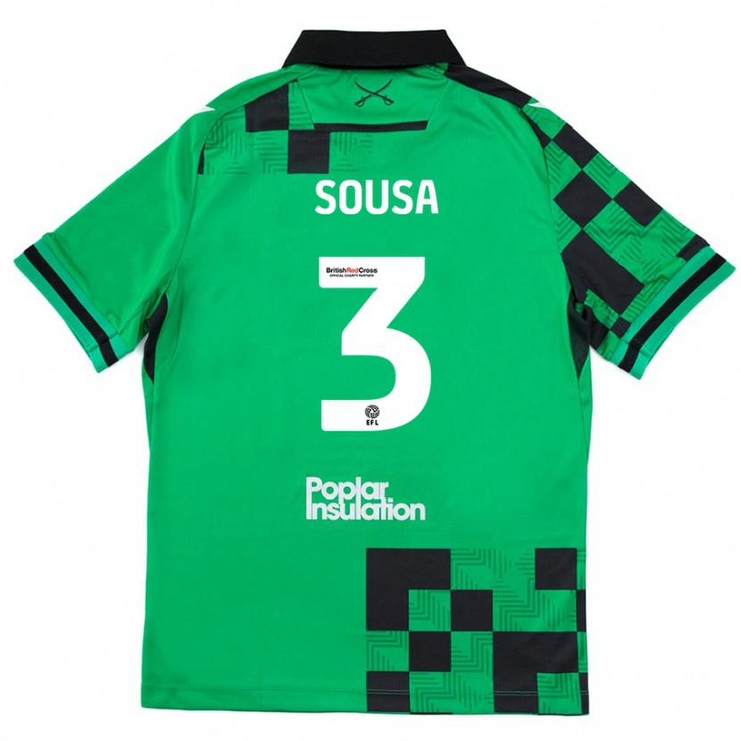 Danxen Heren Lino Sousa #3 Groen Zwart Uitshirt Uittenue 2024/25 T-Shirt
