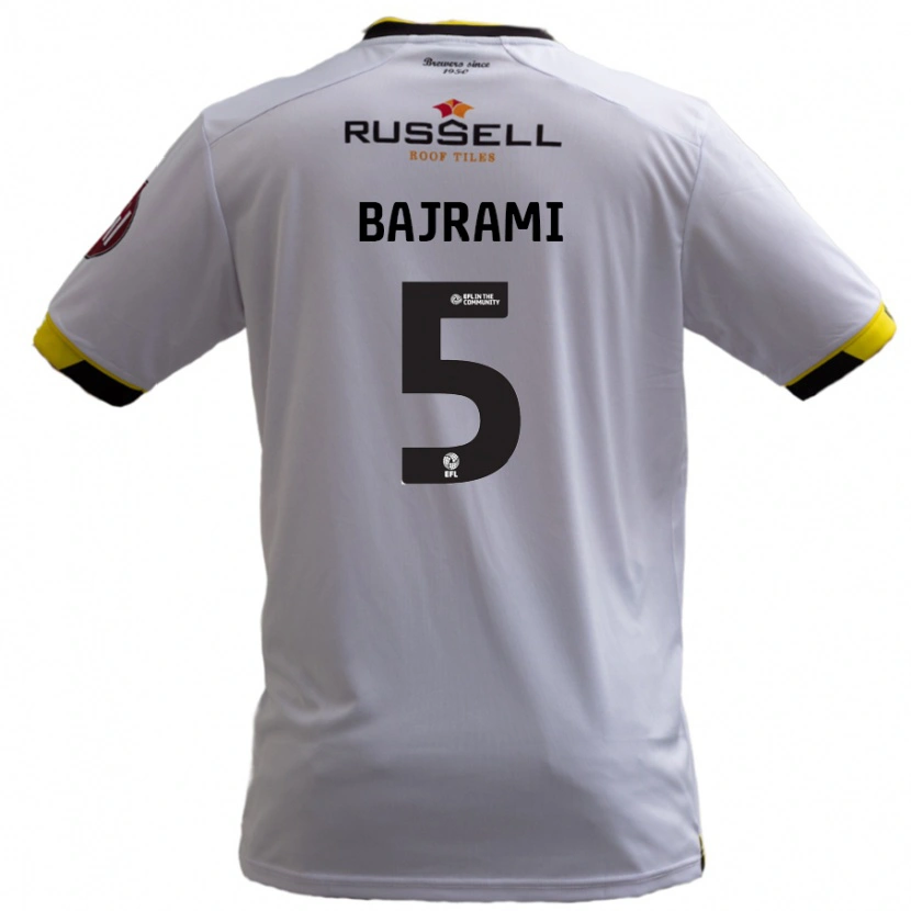Danxen Heren Geraldo Bajrami #5 Wit Uitshirt Uittenue 2024/25 T-Shirt
