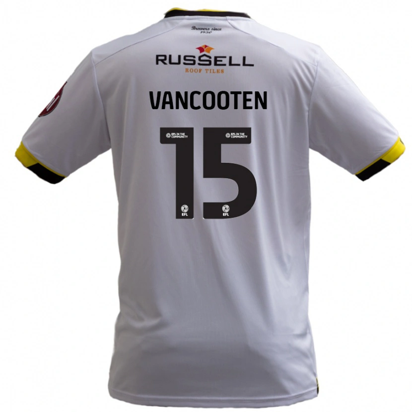 Danxen Heren Terence Vancooten #15 Wit Uitshirt Uittenue 2024/25 T-Shirt