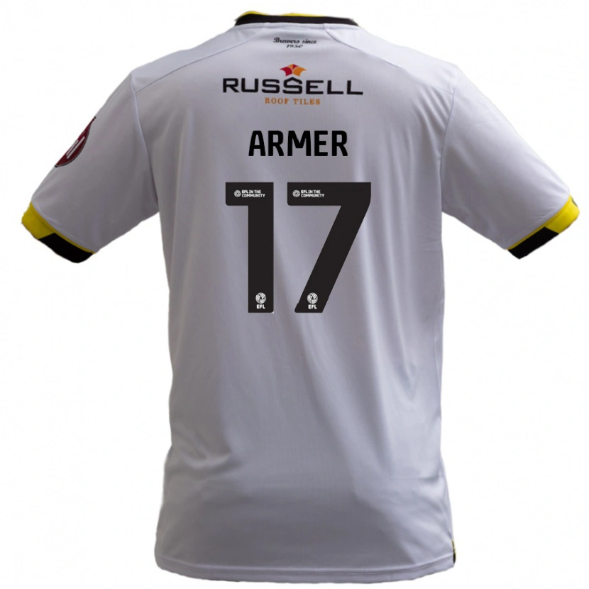 Danxen Heren Jack Armer #17 Wit Uitshirt Uittenue 2024/25 T-Shirt
