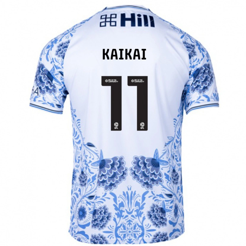 Danxen Heren Sullay Kaikai #11 Wit Blauw Uitshirt Uittenue 2024/25 T-Shirt