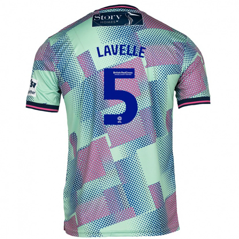 Danxen Heren Sam Lavelle #5 Groen Uitshirt Uittenue 2024/25 T-Shirt