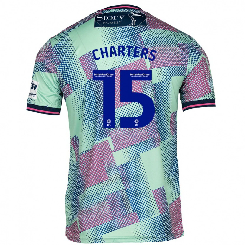 Danxen Heren Taylor Charters #15 Groen Uitshirt Uittenue 2024/25 T-Shirt