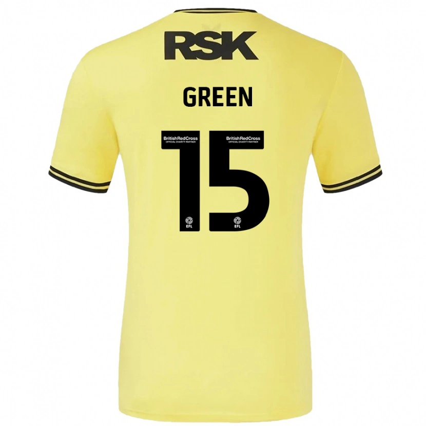 Danxen Heren Kayleigh Green #15 Geel Zwart Uitshirt Uittenue 2024/25 T-Shirt