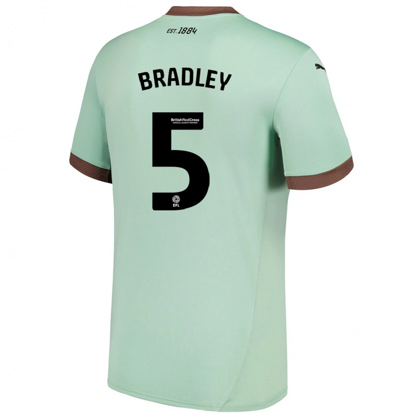 Danxen Heren Sonny Bradley #5 Lichtgroen Uitshirt Uittenue 2024/25 T-Shirt