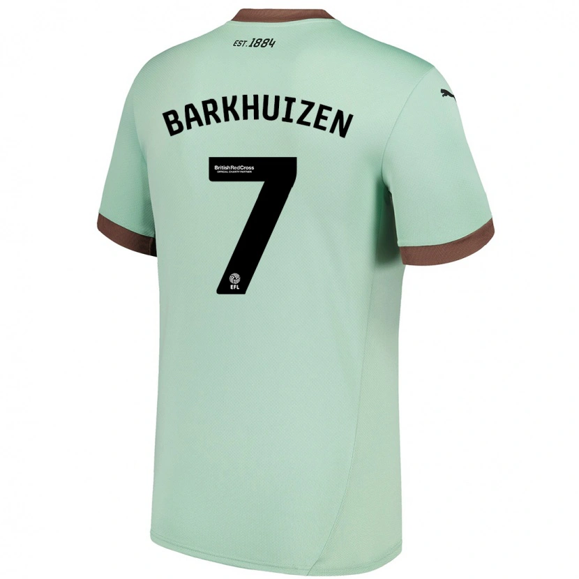 Danxen Heren Tom Barkhuizen #7 Lichtgroen Uitshirt Uittenue 2024/25 T-Shirt