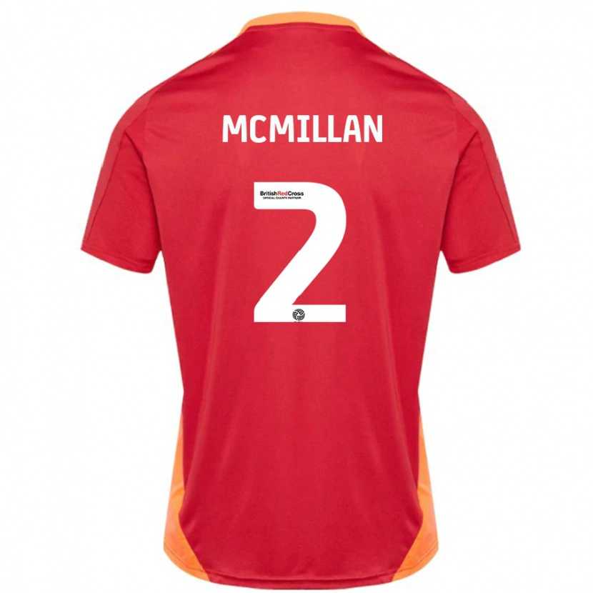 Danxen Heren Jack Mcmillan #2 Blauw Gebroken Wit Uitshirt Uittenue 2024/25 T-Shirt