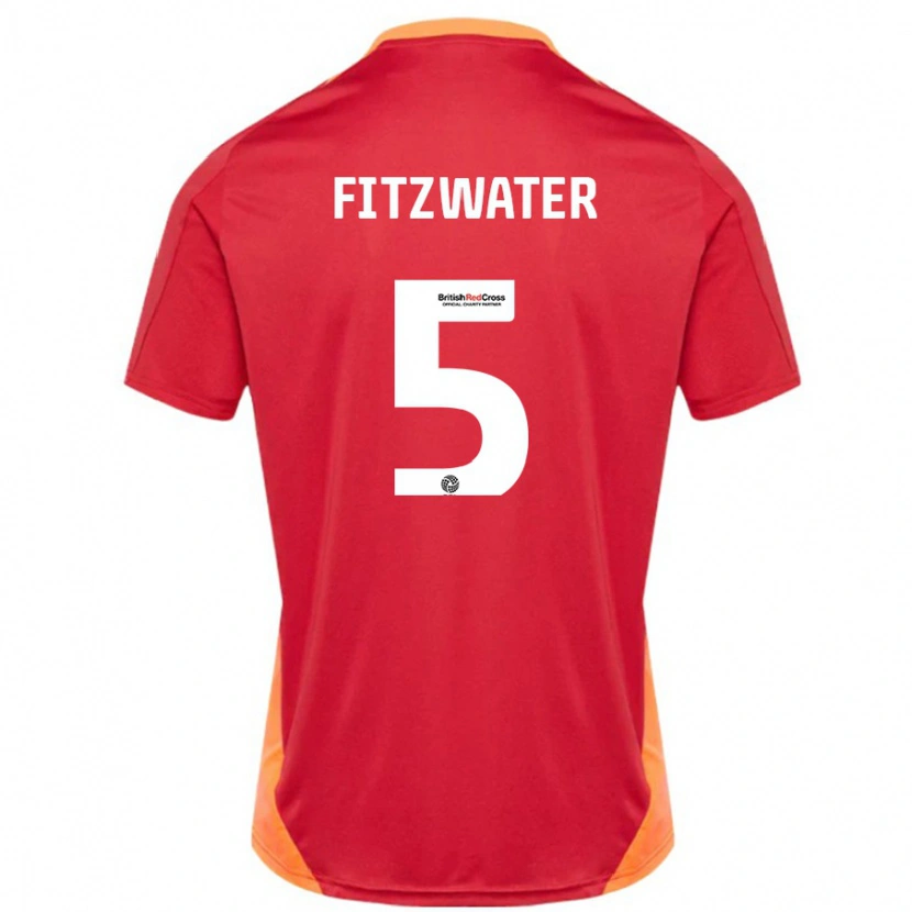 Danxen Heren Jack Fitzwater #5 Blauw Gebroken Wit Uitshirt Uittenue 2024/25 T-Shirt