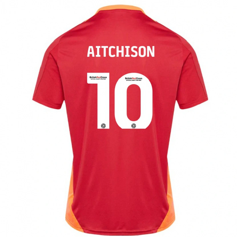 Danxen Heren Jack Aitchison #10 Blauw Gebroken Wit Uitshirt Uittenue 2024/25 T-Shirt
