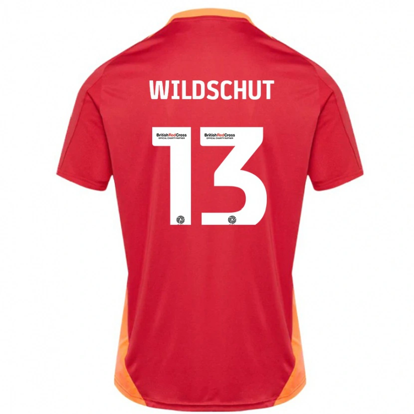 Danxen Heren Yanic Wildschut #13 Blauw Gebroken Wit Uitshirt Uittenue 2024/25 T-Shirt