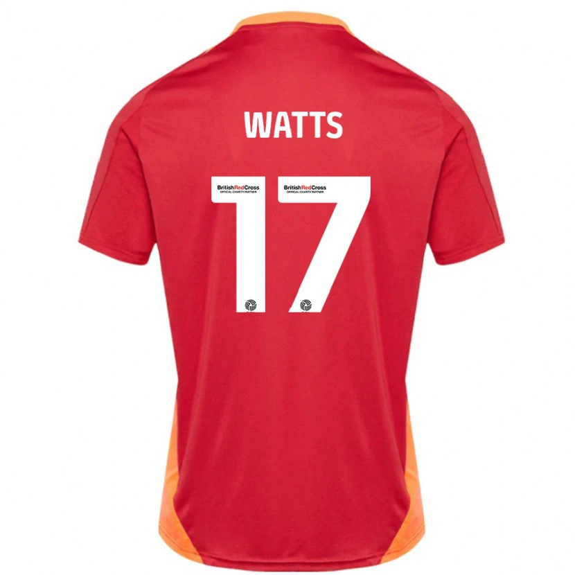 Danxen Heren Caleb Watts #17 Blauw Gebroken Wit Uitshirt Uittenue 2024/25 T-Shirt