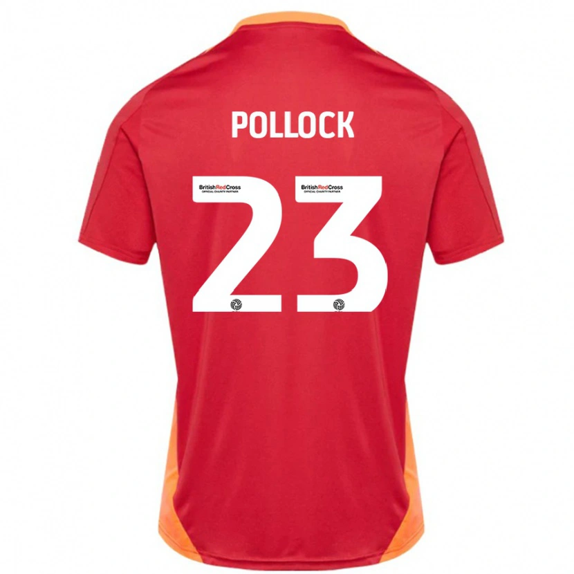 Danxen Heren Amber Pollock #23 Blauw Gebroken Wit Uitshirt Uittenue 2024/25 T-Shirt