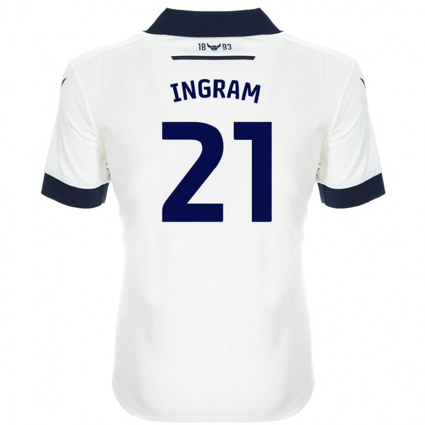 Danxen Heren Matt Ingram #21 Wit Marineblauw Uitshirt Uittenue 2024/25 T-Shirt