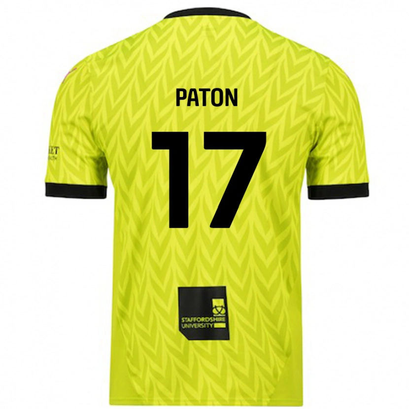 Danxen Heren Ruari Paton #17 Fluorescerend Groen Uitshirt Uittenue 2024/25 T-Shirt