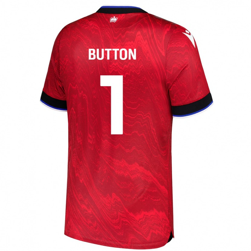 Danxen Heren David Button #1 Rood Zwart Uitshirt Uittenue 2024/25 T-Shirt