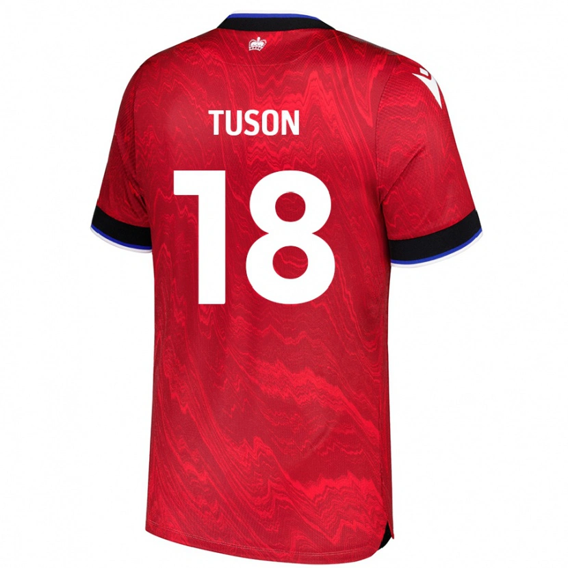 Danxen Heren Freya Meadows-Tuson #18 Rood Zwart Uitshirt Uittenue 2024/25 T-Shirt