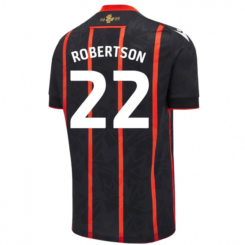 Danxen Heren Millie Robertson #22 Zwart Rood Uitshirt Uittenue 2024/25 T-Shirt