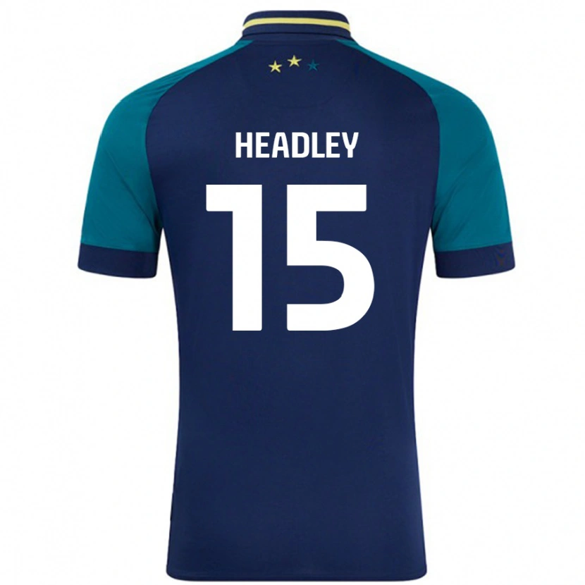 Danxen Heren Jaheim Headley #15 Marineblauw Donkergroen Uitshirt Uittenue 2024/25 T-Shirt