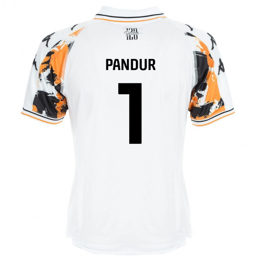 Danxen Heren Ivor Pandur #1 Wit Uitshirt Uittenue 2024/25 T-Shirt