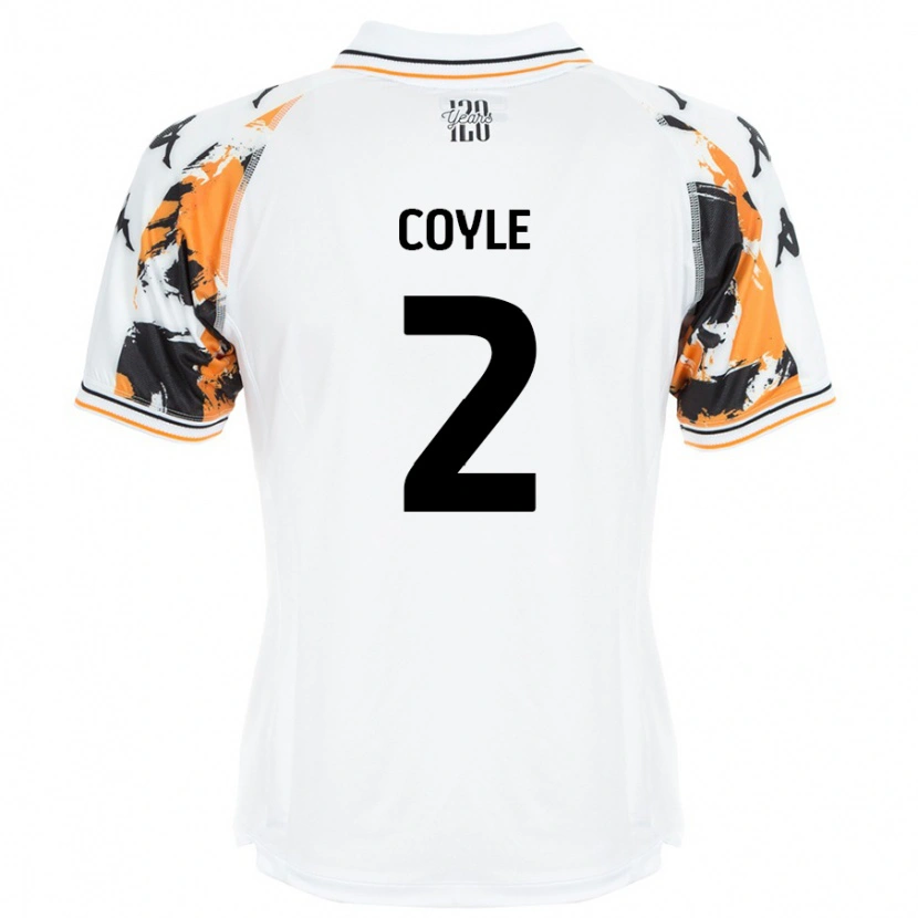Danxen Heren Lewie Coyle #2 Wit Uitshirt Uittenue 2024/25 T-Shirt