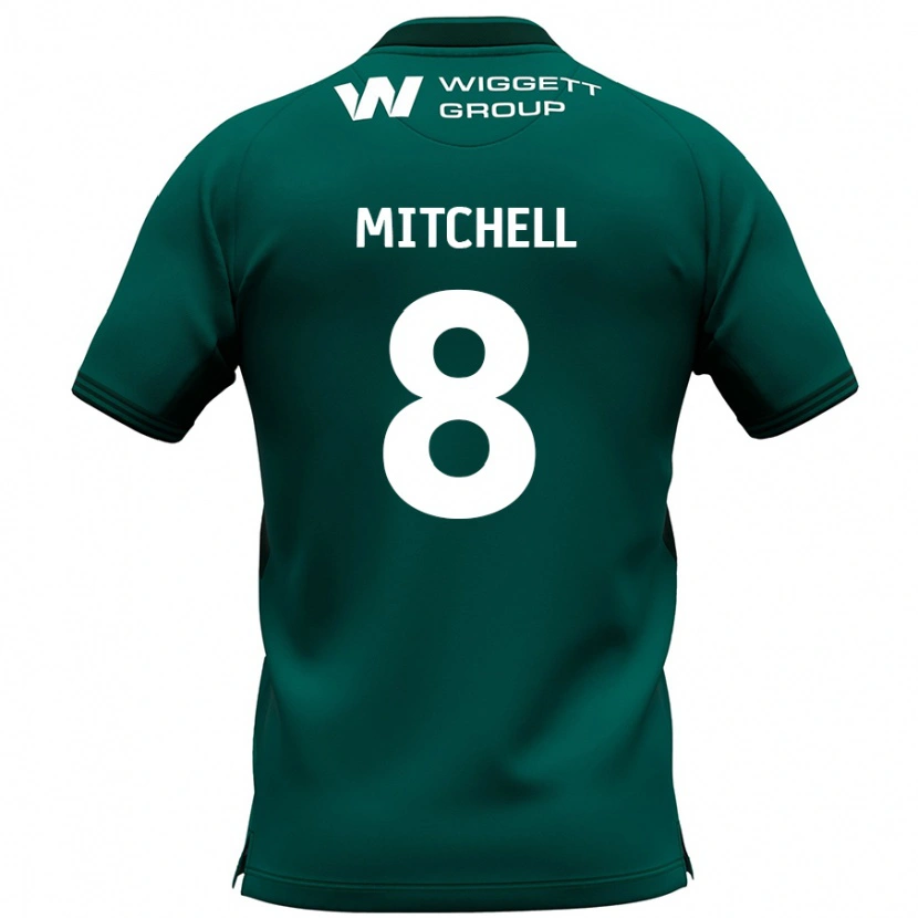 Danxen Heren Billy Mitchell #8 Groen Uitshirt Uittenue 2024/25 T-Shirt