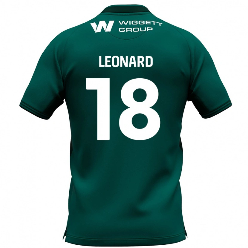Danxen Heren Ryan Leonard #18 Groen Uitshirt Uittenue 2024/25 T-Shirt