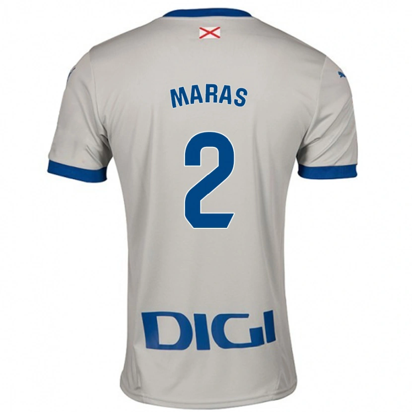 Danxen Heren Nikola Maras #2 Lichtgrijs Uitshirt Uittenue 2024/25 T-Shirt