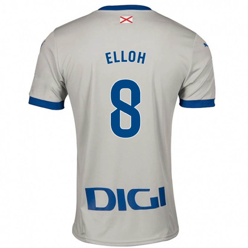 Danxen Heren Rebecca Elloh #8 Lichtgrijs Uitshirt Uittenue 2024/25 T-Shirt
