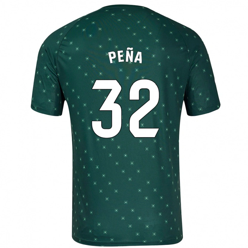 Danxen Heren Marcos Peña #32 Donkergroen Uitshirt Uittenue 2024/25 T-Shirt