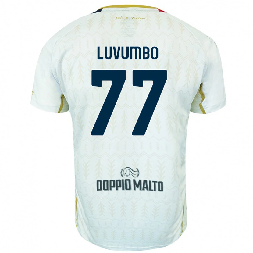 Danxen Heren Zito Luvumbo #77 Wit Uitshirt Uittenue 2024/25 T-Shirt