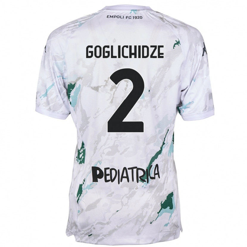 Danxen Heren Saba Goglichidze #2 Grijs Uitshirt Uittenue 2024/25 T-Shirt