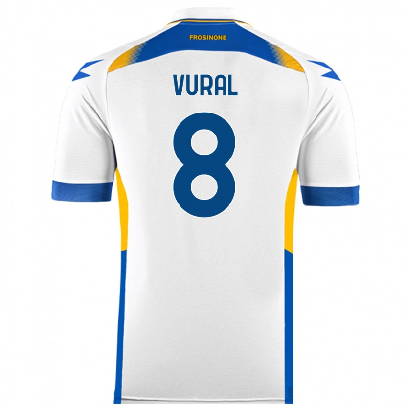 Danxen Heren İsak Vural #8 Wit Uitshirt Uittenue 2024/25 T-Shirt