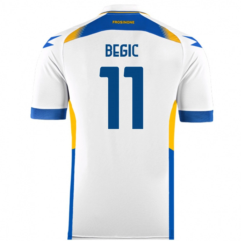 Danxen Heren Tjas Begic #11 Wit Uitshirt Uittenue 2024/25 T-Shirt