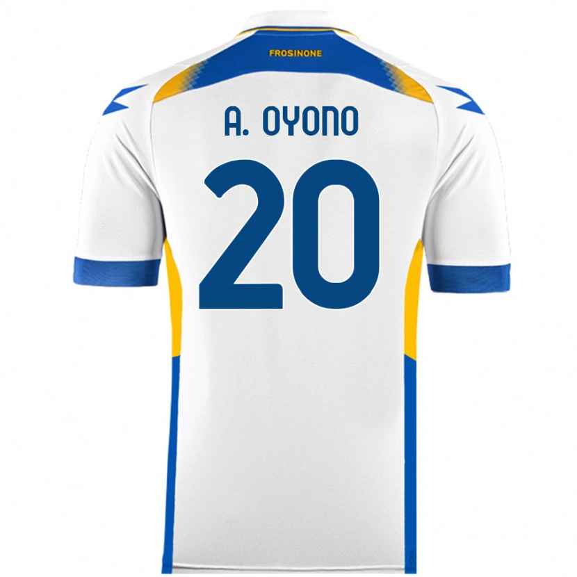 Danxen Heren Anthony Oyono #20 Wit Uitshirt Uittenue 2024/25 T-Shirt