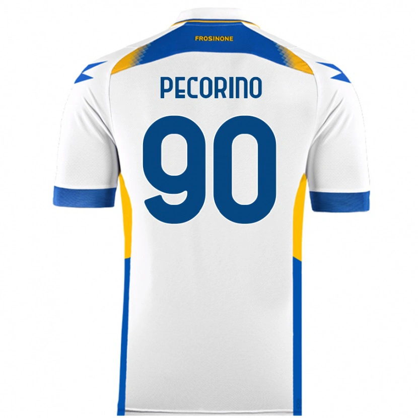 Danxen Heren Emanuele Pecorino #90 Wit Uitshirt Uittenue 2024/25 T-Shirt