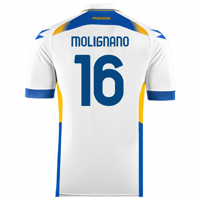 Danxen Heren Gaetano Molignano #16 Wit Uitshirt Uittenue 2024/25 T-Shirt