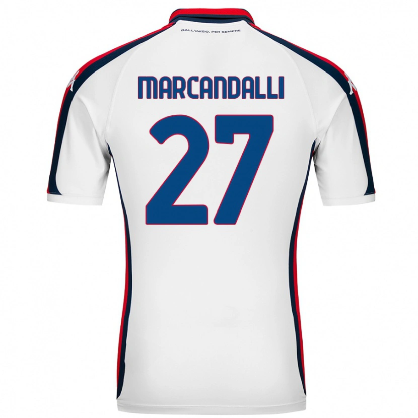Danxen Heren Alessandro Marcandalli #27 Wit Uitshirt Uittenue 2024/25 T-Shirt