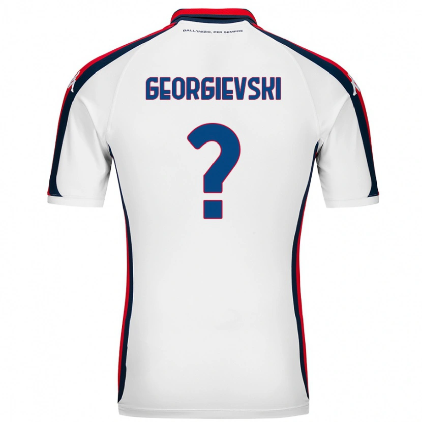 Danxen Heren Toma Georgievski #0 Wit Uitshirt Uittenue 2024/25 T-Shirt