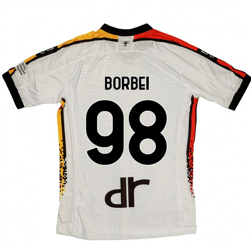 Danxen Heren Alexandru Borbei #98 Wit Zwart Uitshirt Uittenue 2024/25 T-Shirt