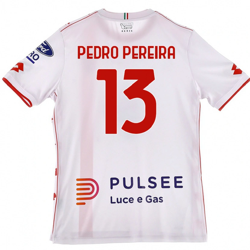 Danxen Heren Pedro Pereira #13 Wit Rood Uitshirt Uittenue 2024/25 T-Shirt